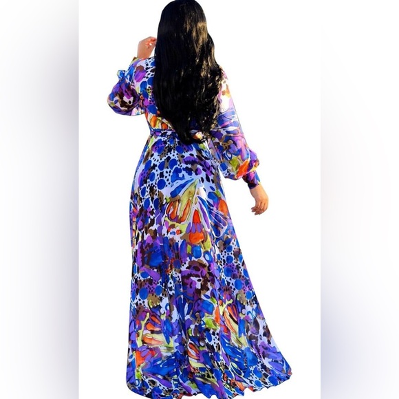 Nuofengkudu Painterly Maxi Dress - Picture 2 of 4